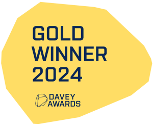 Davey Award Gold Winner stamp